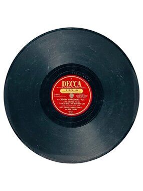 Bing Crosby A Crosby Christmas 10in Shellac 78 RPM Record Decca 40181 Vintage